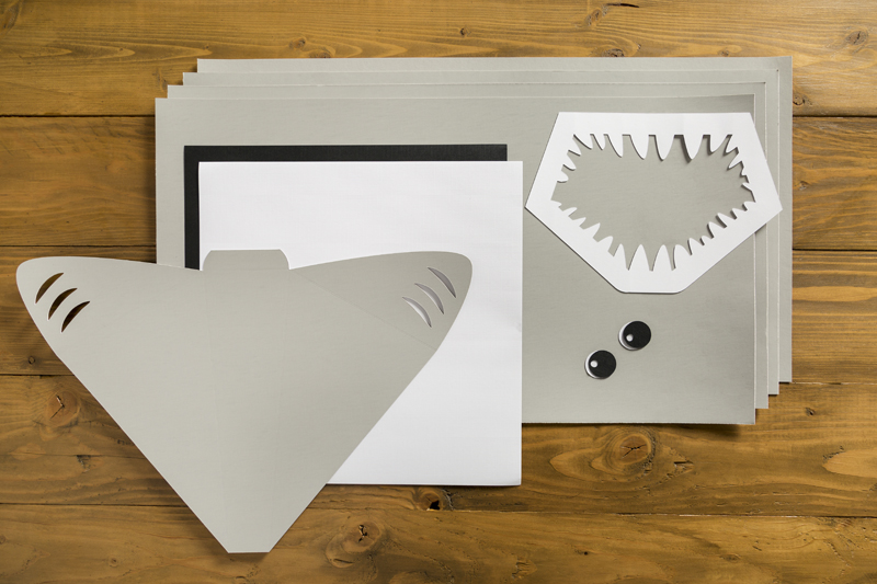 Materials: DIY Poster Board Shark Head