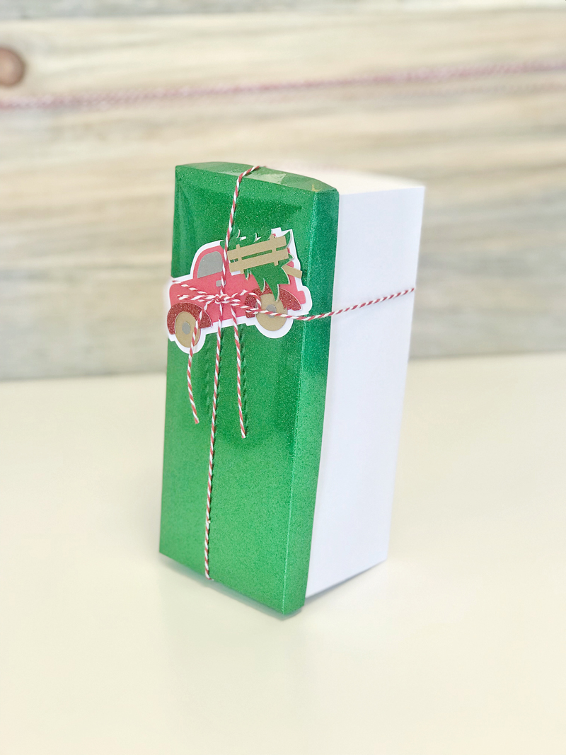 gift diy box tie Boxes Gift  Cricut