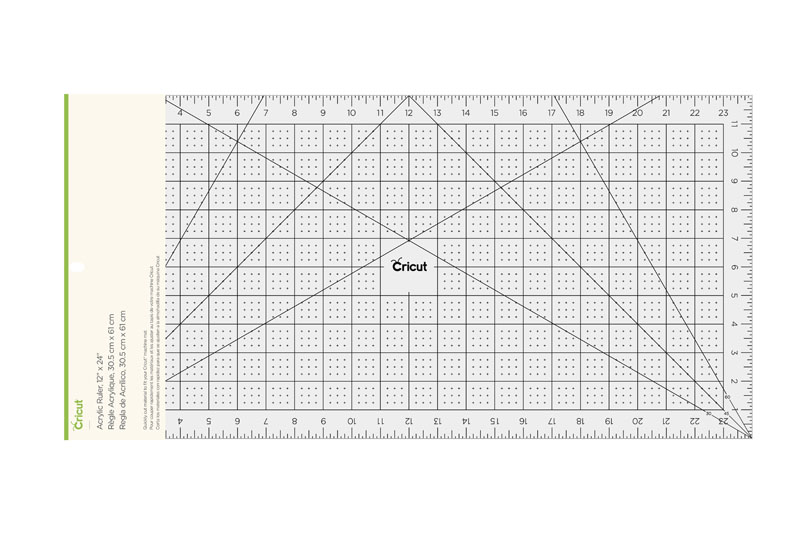 5. Cricut Acrylic Ruler, 12" x 24” Holiday Gift Guide for Fabric Crafters