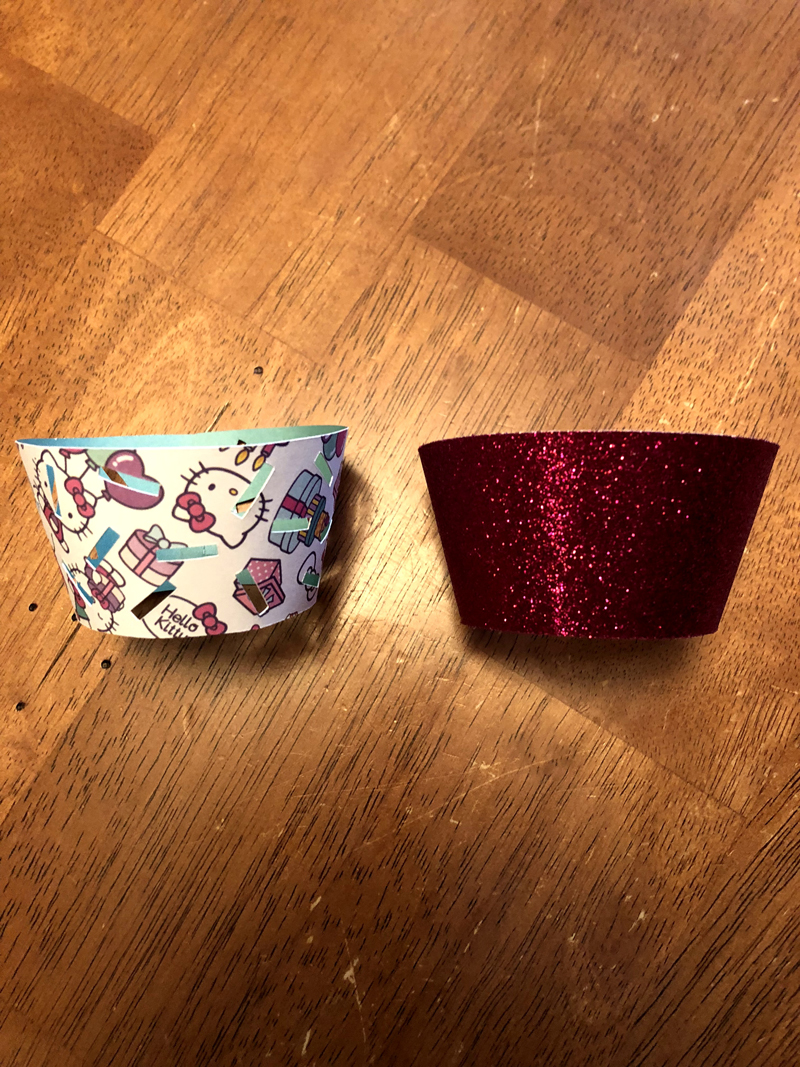 DIY cupcake holders Cricut