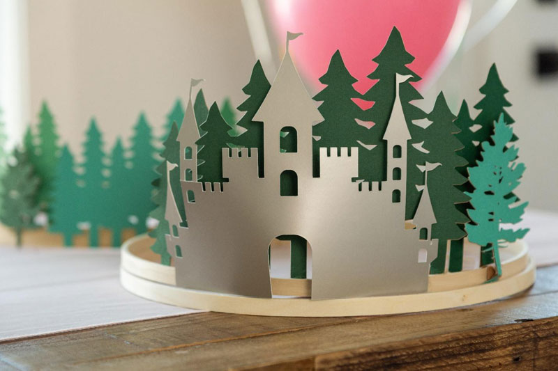Once Upon a Time Cake Topper and Storybook Forest Cake Ring Cake Topper and Storybook Forest Cake Ring