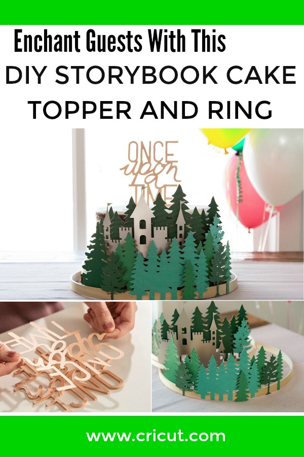 Once Upon a Time Cake Topper and Storybook Forest Cake Ring Cake Topper and Storybook Forest Cake Ring
