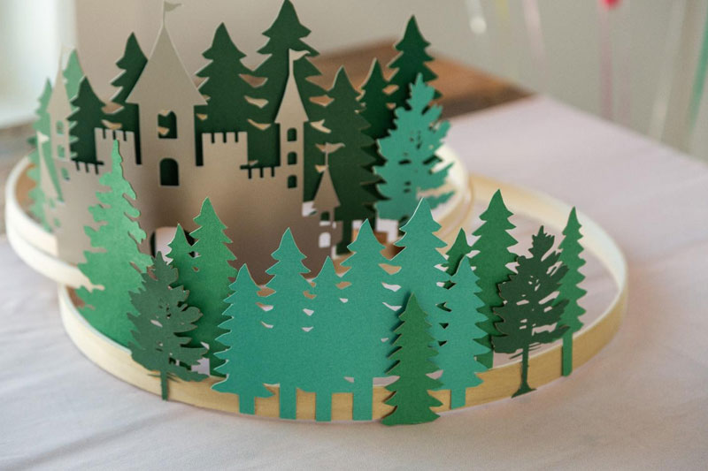 Materials: Once Upon a Time Cake Topper and Storybook Forest Cake Ring