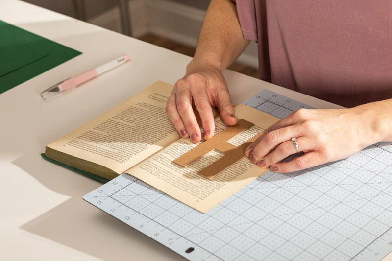 5: Cut Book Pages DIY Book Letters Name Display