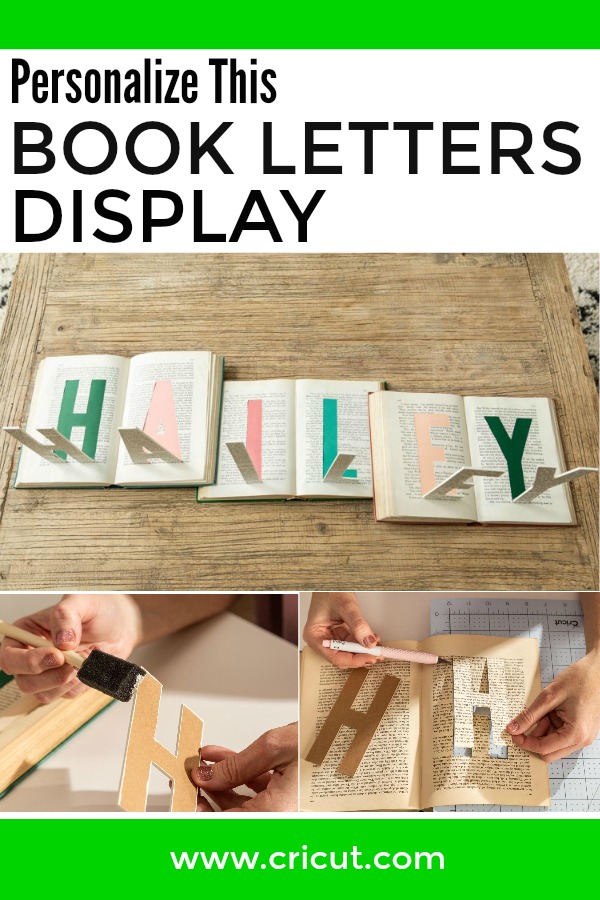 DIY Book Letters Name Display DIY Book Letters Name Display