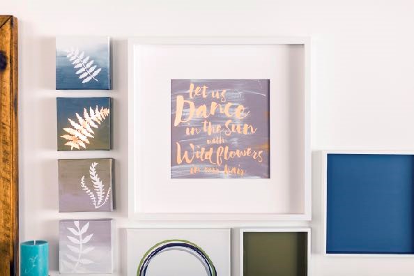 Pro Tips On Faux Leather + Adhesive Foil Home Decor Wall Gallery